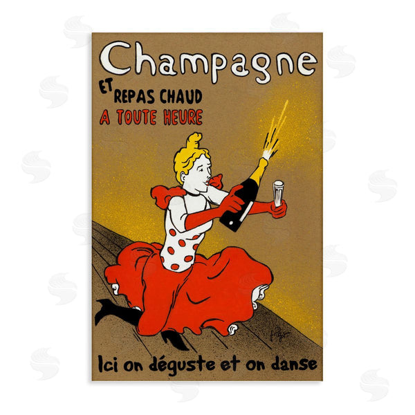 stupell industries Jean-Pierre Got | Antique Champagne Bottle & Woman