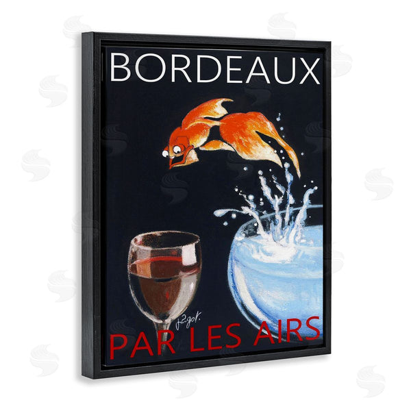 Stupell Industries Jean-Pierre Got | Bordeaux Goldfish Into Wine