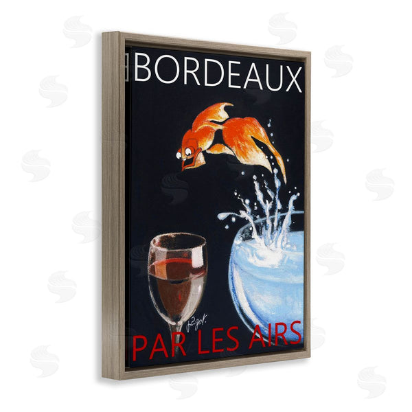 Stupell Industries Jean-Pierre Got | Bordeaux Goldfish Into Wine