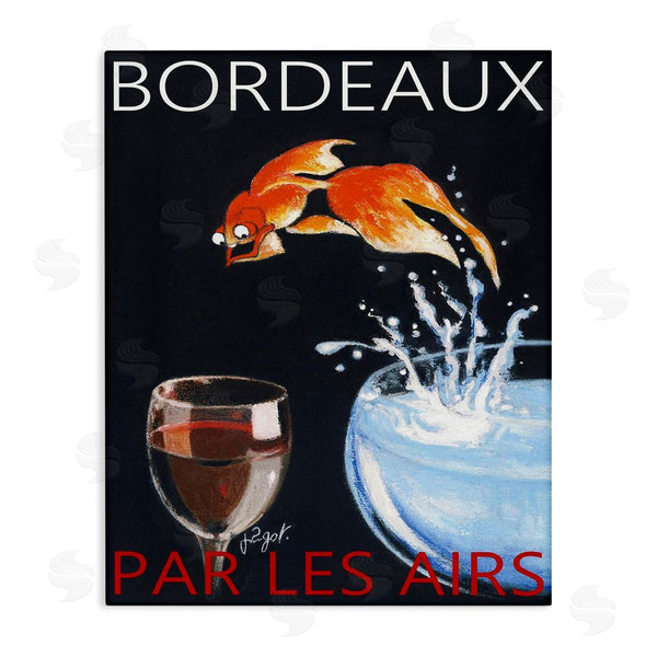 stupell industries Jean-Pierre Got | Bordeaux Goldfish Into Wine