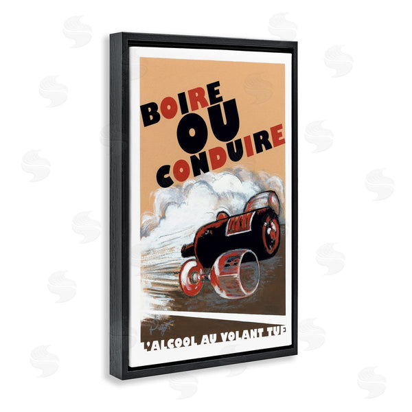 Stupell Industries Jean-Pierre Got | French Don't Drink & Drive