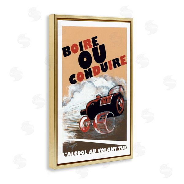 Stupell Industries Jean-Pierre Got | French Don't Drink & Drive