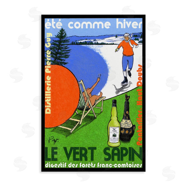stupell industries Jean-Pierre Got | Summer & Winter Distillery Advertisement
