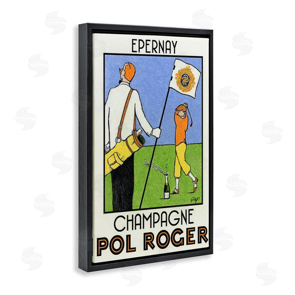 Stupell Industries Jean-Pierre Got | Vintage Golfers Champagne Ad