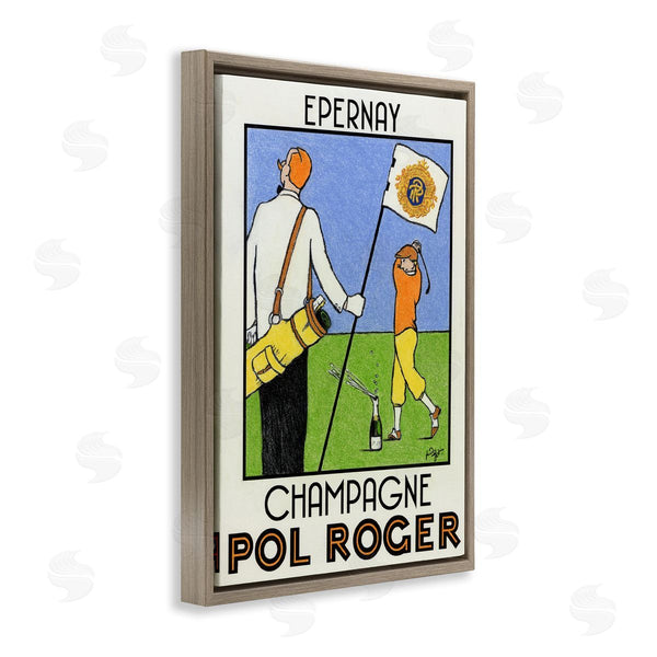 Stupell Industries Jean-Pierre Got | Vintage Golfers Champagne Ad