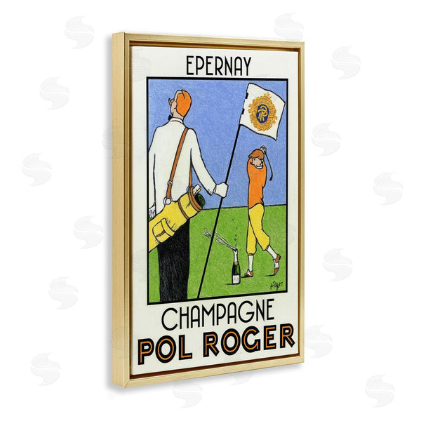 Stupell Industries Jean-Pierre Got | Vintage Golfers Champagne Ad