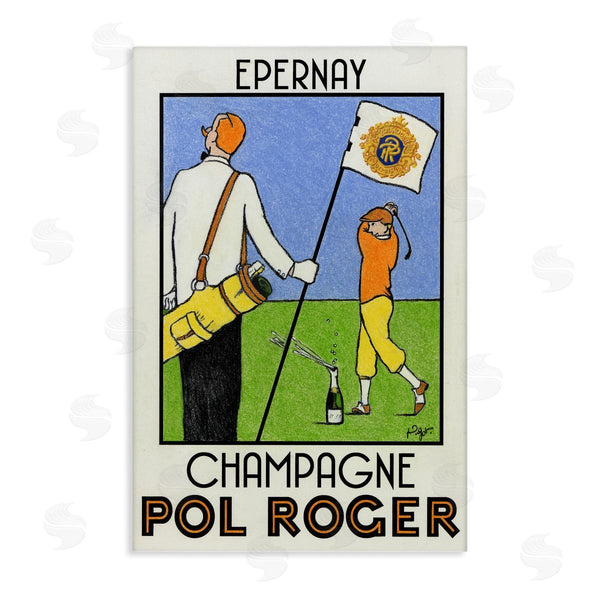 stupell industries Jean-Pierre Got | Vintage Golfers Champagne Ad