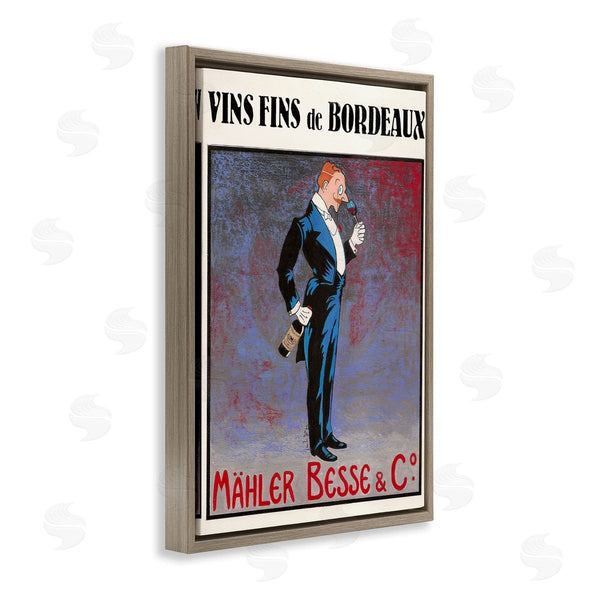 Stupell Industries Jean-Pierre Got | Vintage Man Sipping Wine