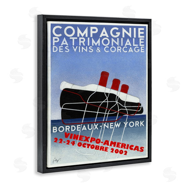 Stupell Industries Jean-Pierre Got | Vintage Wine Bottle Poster
