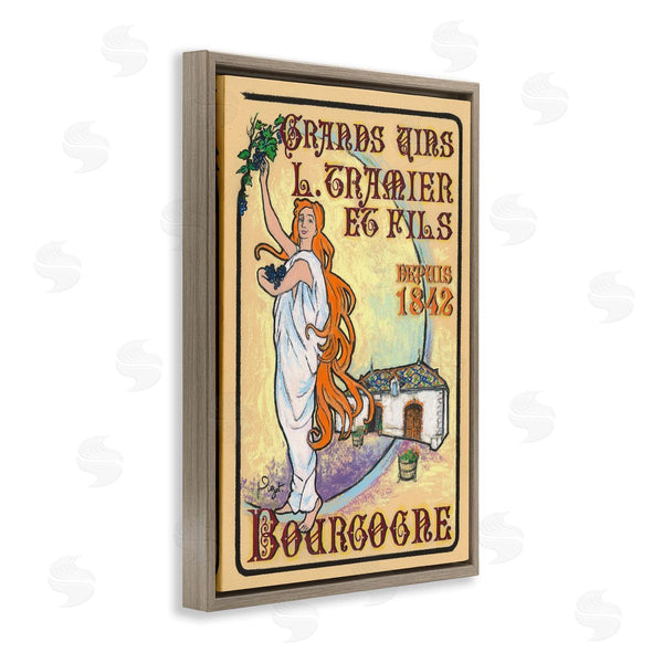 Stupell Industries Jean-Pierre Got | Vintage Woman Picking Grapes