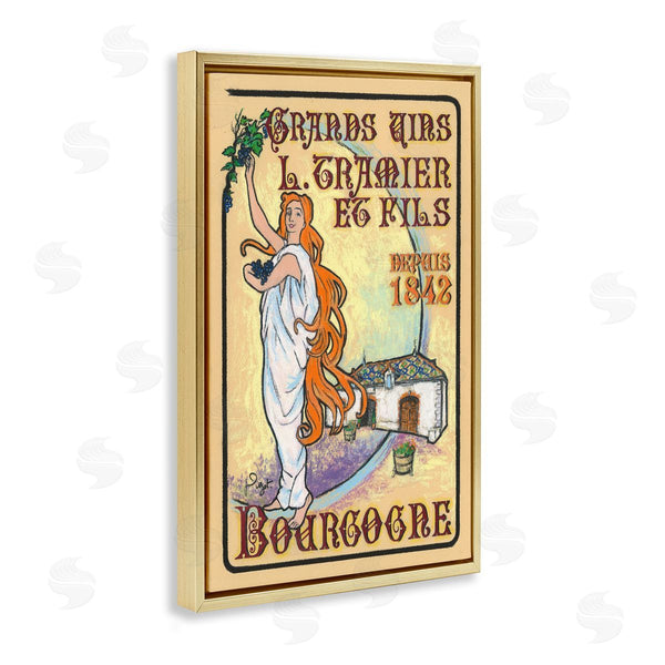 Stupell Industries Jean-Pierre Got | Vintage Woman Picking Grapes