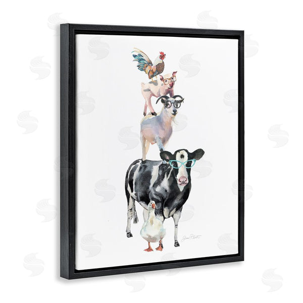 Stupell Industries Jean Plout | Farm Animal Family Wall Art