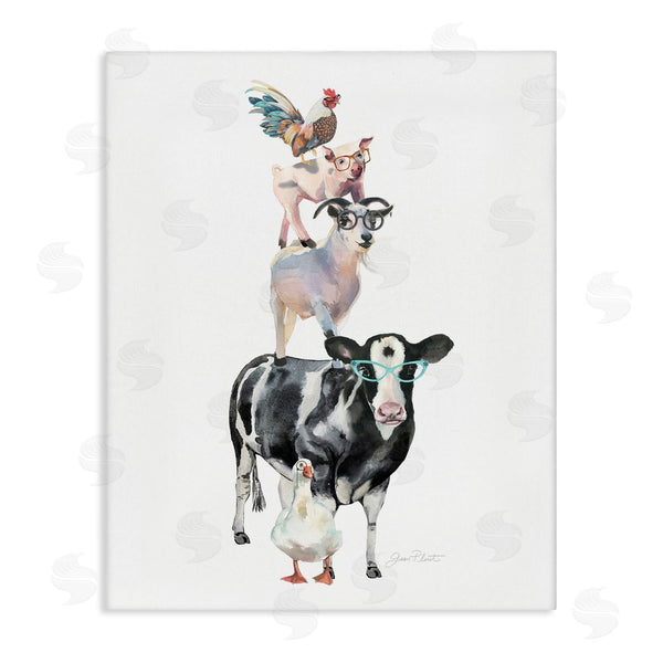 stupell industries Jean Plout | Farm Animal Family Wall Art