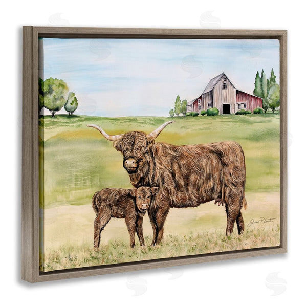 Stupell Industries Jean Plout | Highland Cow And Calf Wall Art