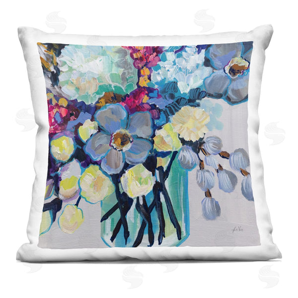 stupell industries Jeanette Vertentes | Affectionate Flower Bouquet Printed Throw Pillow