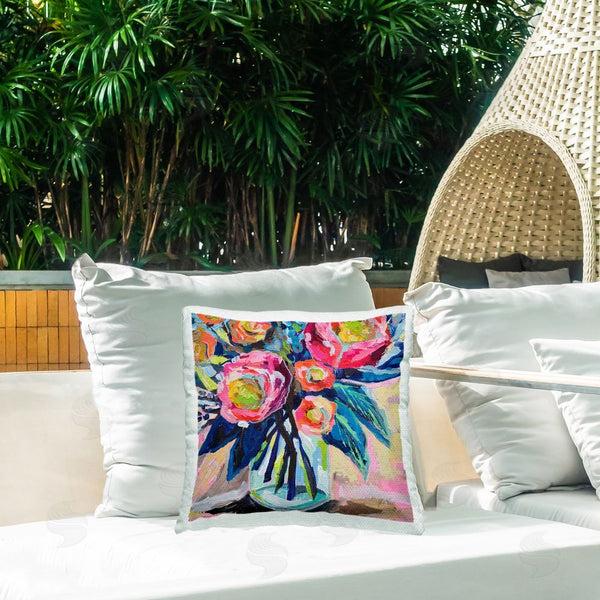 Stupell Industries Jeanette Vertentes | Because You Love Me Throw Pillow