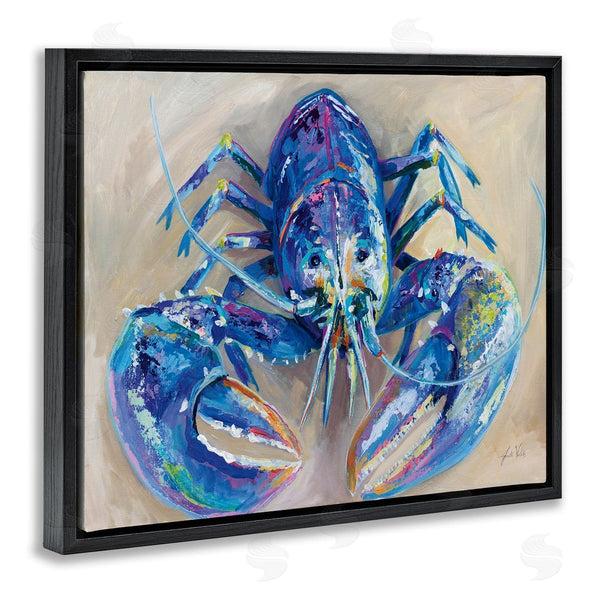 Stupell Industries Jeanette Vertentes | Blue Lobster Impression