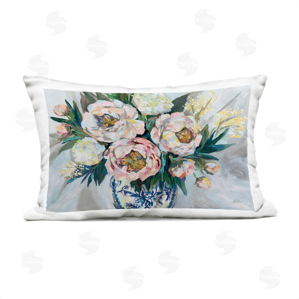 Stupell Industries Jeanette Vertentes | Bridal Bouquet In Ornate Vase Printed Throw Pillow