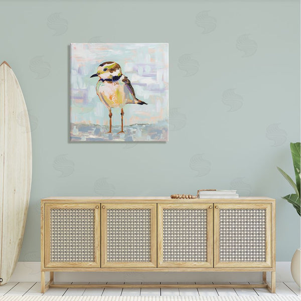 Stupell Industries Jeanette Vertentes | Coastal Plover Patchwork Abstract Wall Art