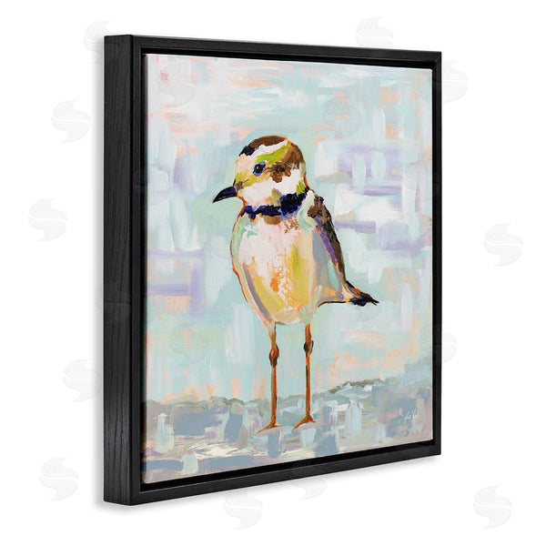 Stupell Industries Jeanette Vertentes | Coastal Plover Patchwork Abstract Wall Art