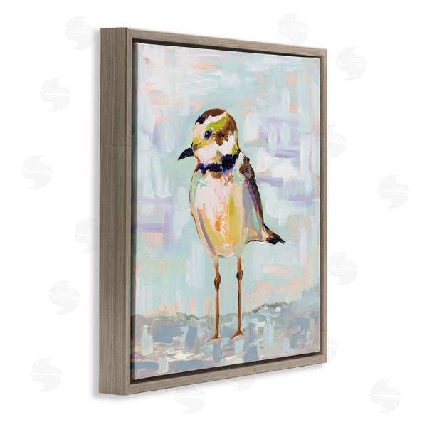 Stupell Industries Jeanette Vertentes | Coastal Plover Patchwork Abstract Wall Art