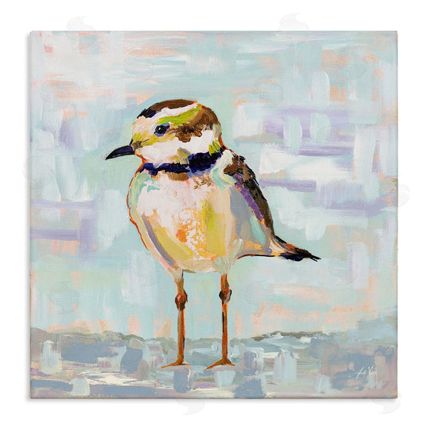 stupell industries Jeanette Vertentes | Coastal Plover Patchwork Abstract Wall Art