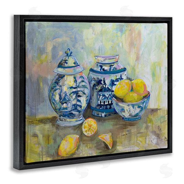 Stupell Industries Jeanette Vertentes | Lemons & Pottery Classical Painting Wall Art