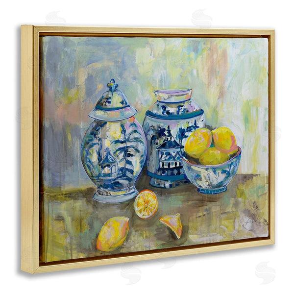 Stupell Industries Jeanette Vertentes | Lemons & Pottery Classical Painting Wall Art