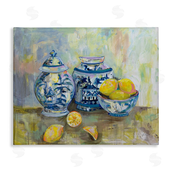 Stupell Industries Jeanette Vertentes | Lemons & Pottery Classical Painting Wall Art