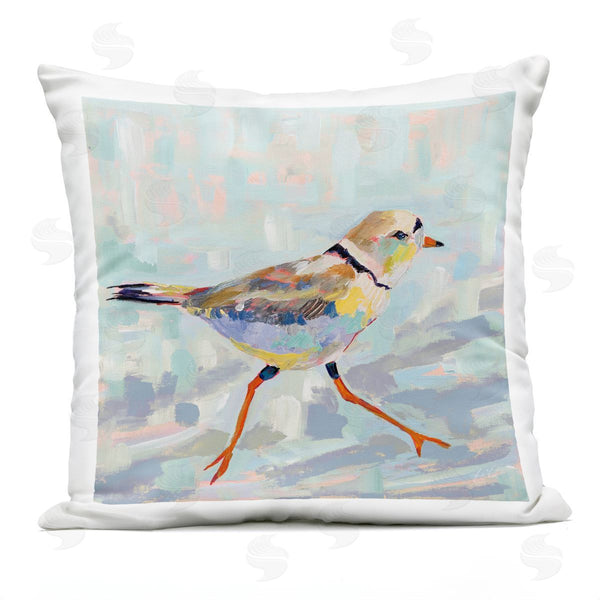 Stupell Industries Jeanette Vertentes | Little Bird & Blue Pattern Printed Throw Pillow