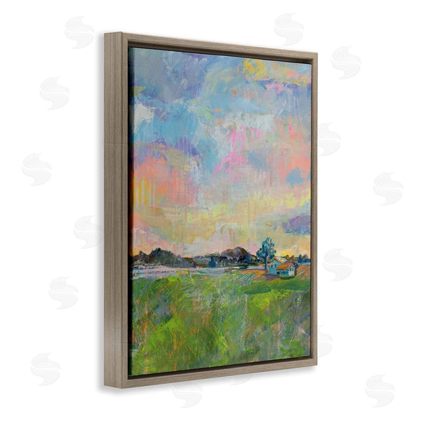 Stupell Industries Jeanette Vertentes | Meadow Sky With Field House