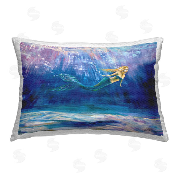 Stupell Industries Jeanette Vertentes | Mermaid Underwater Scene