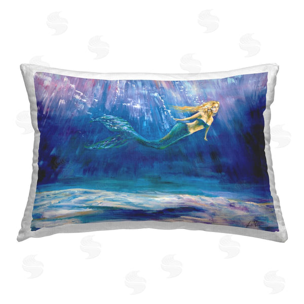 stupell industries Jeanette Vertentes | Mermaid Underwater Scene