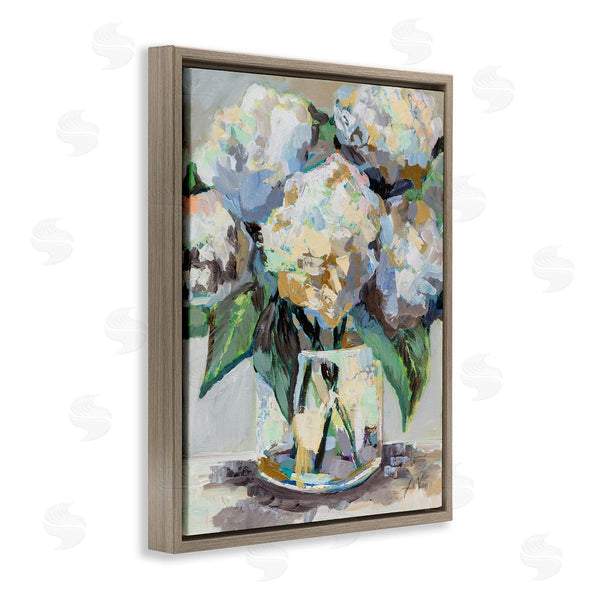 Stupell Industries Jeanette Vertentes | Modern Hydrangea Flower Bouquet Abstract Floral Painting Wall Art