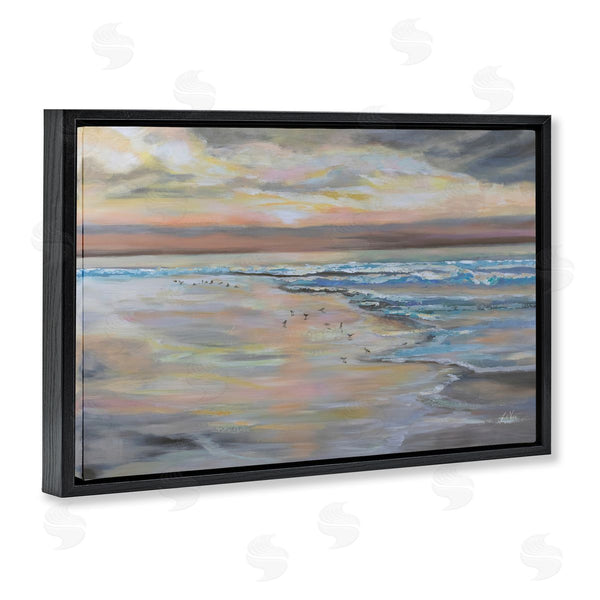 Stupell Industries Jeanette Vertentes | Morning Run Beach View
