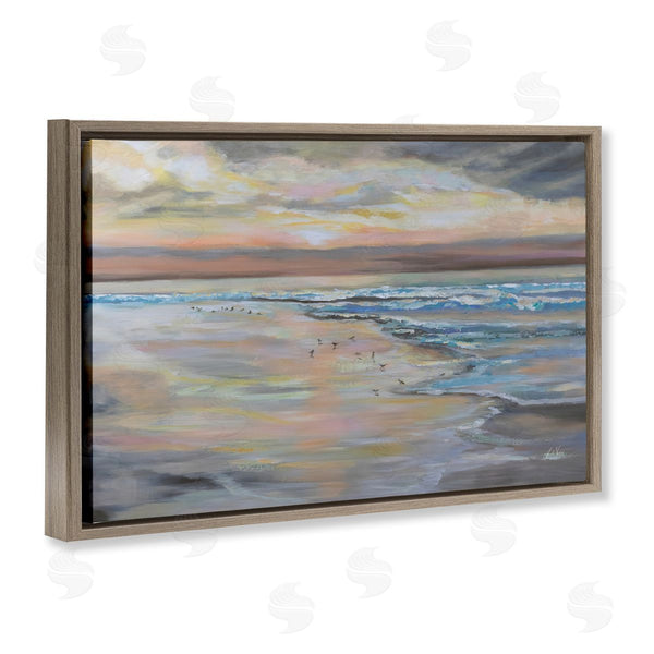 Stupell Industries Jeanette Vertentes | Morning Run Beach View
