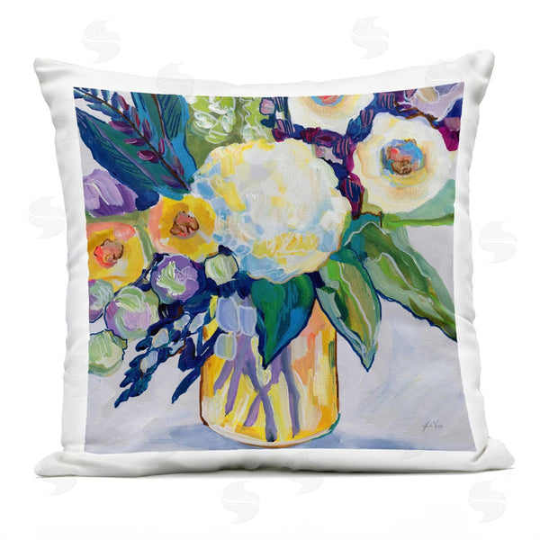 Stupell Industries Jeanette Vertentes | My Flame Abstract Bouquet Printed Throw Pillow