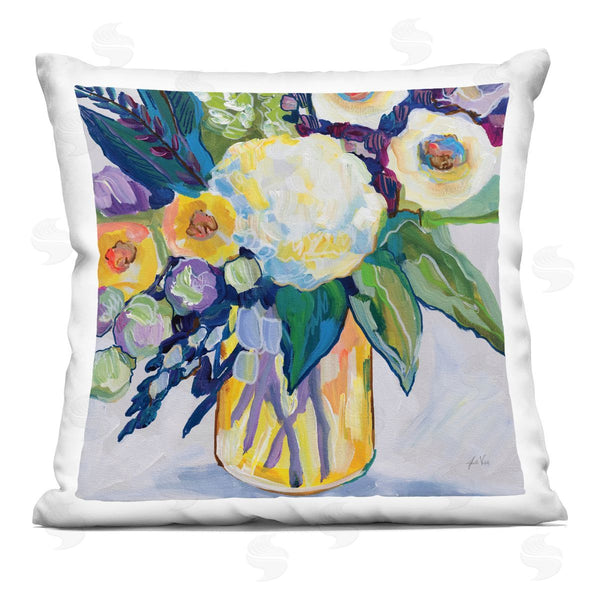 stupell industries Jeanette Vertentes | My Flame Abstract Bouquet Printed Throw Pillow