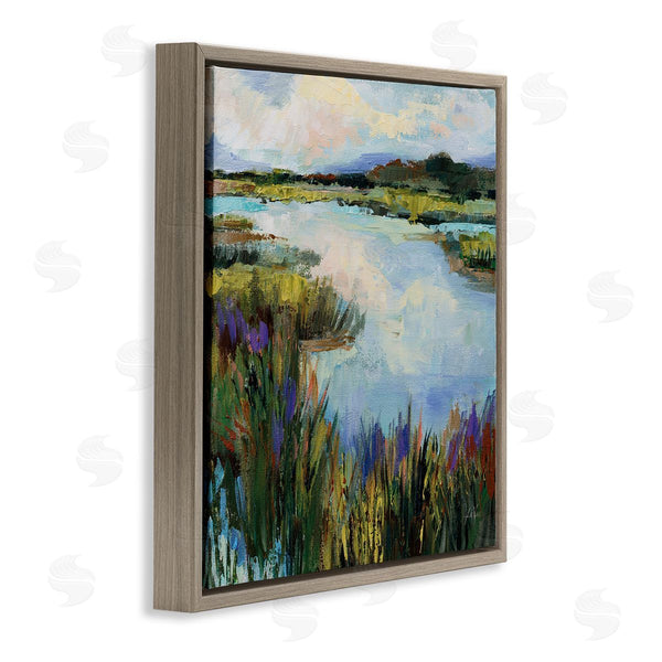 Stupell Industries Jeanette Vertentes | Rural Stream Nature