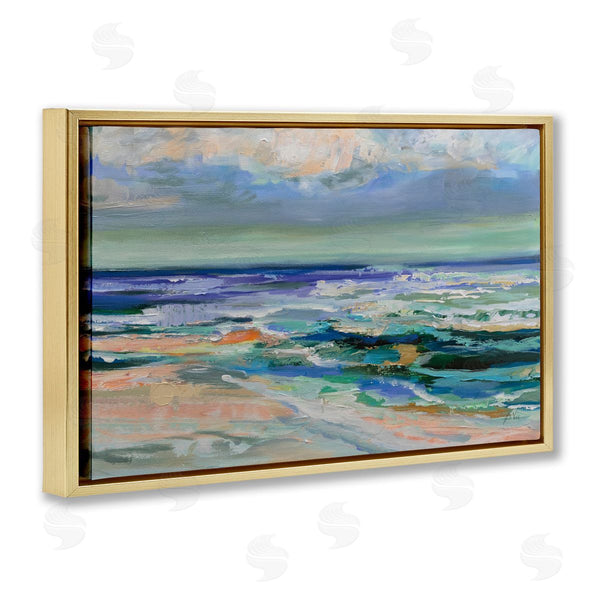 Stupell Industries Jeanette Vertentes | Seaside Dance Waves