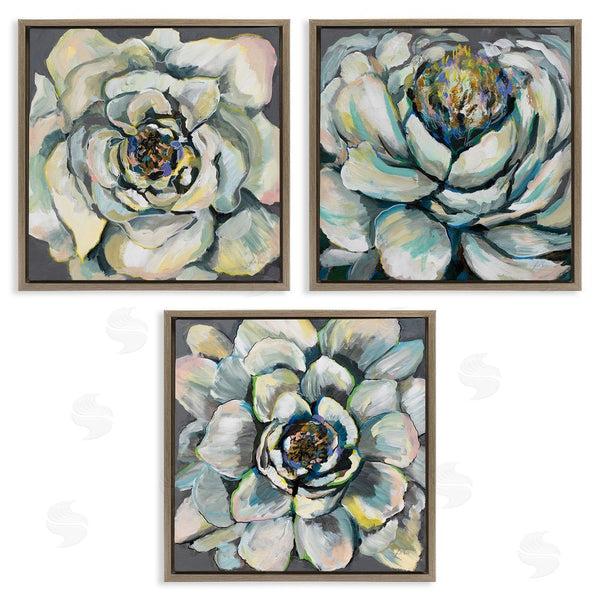 Stupell Industries Jeanette Vertentes | Succulent Blooms Green Yellow Paintings Wall Art
