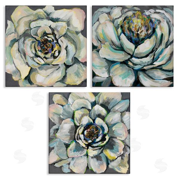 stupell industries Jeanette Vertentes | Succulent Blooms Green Yellow Paintings Wall Art