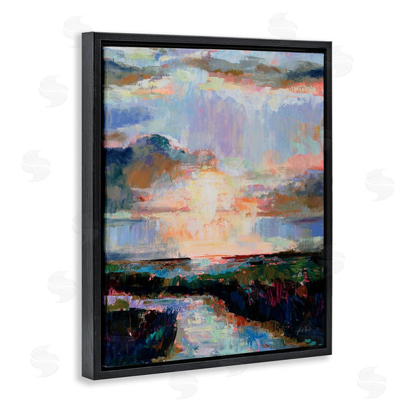 Stupell Industries Jeanette Vertentes | Sunlit Tide Abstract