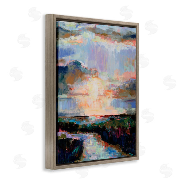 Stupell Industries Jeanette Vertentes | Sunlit Tide Abstract