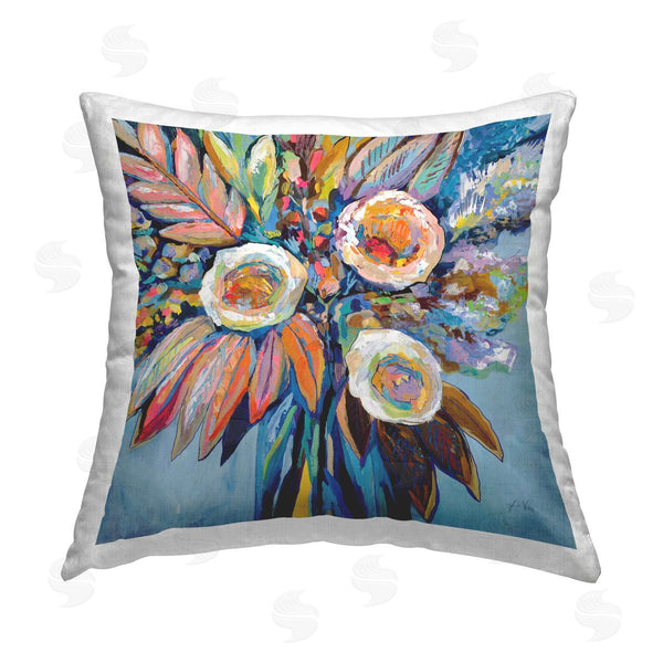 stupell industries Jeanette Vertentes | Wonderment Bold Bouquet Printed Throw Pillow