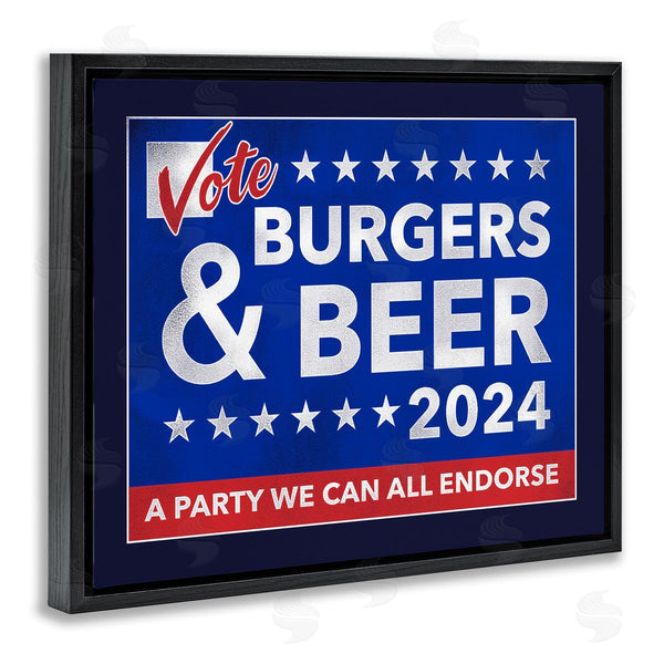 Stupell Industries Jedco Brands Inc. | Burgers & Beer Vote Wall Art