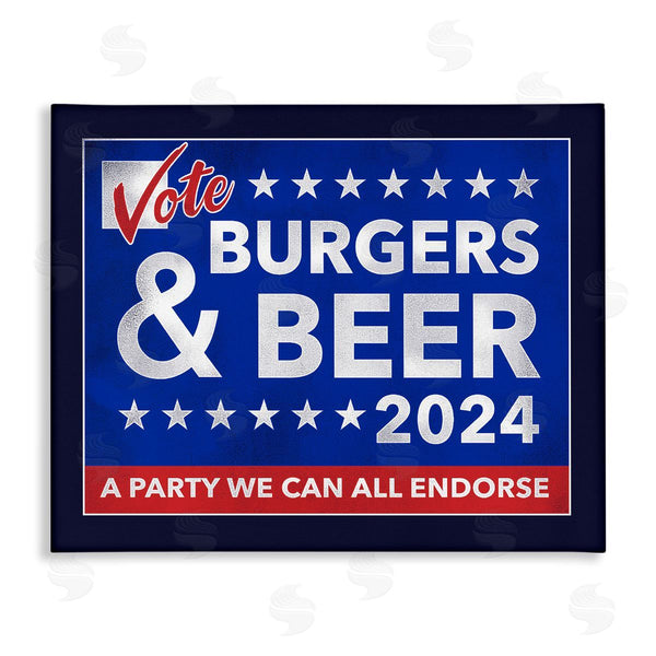 stupell industries Jedco Brands Inc. | Burgers & Beer Vote Wall Art