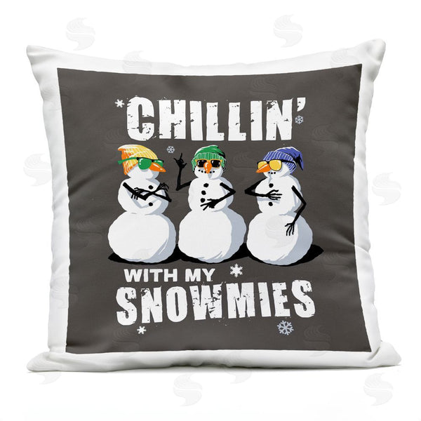 Stupell Industries Jedco Brands Inc. | Chillin' With Snowmies Snowmen Printed Throw Pillow