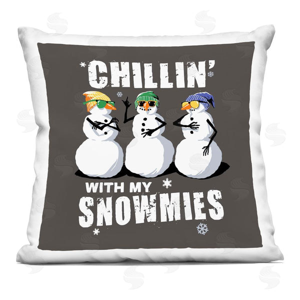 stupell industries Jedco Brands Inc. | Chillin' With Snowmies Snowmen Printed Throw Pillow