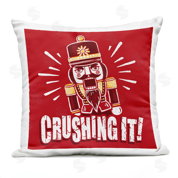 Stupell Industries Jedco Brands Inc. | Crushing It Nutcracker Printed Throw Pillow